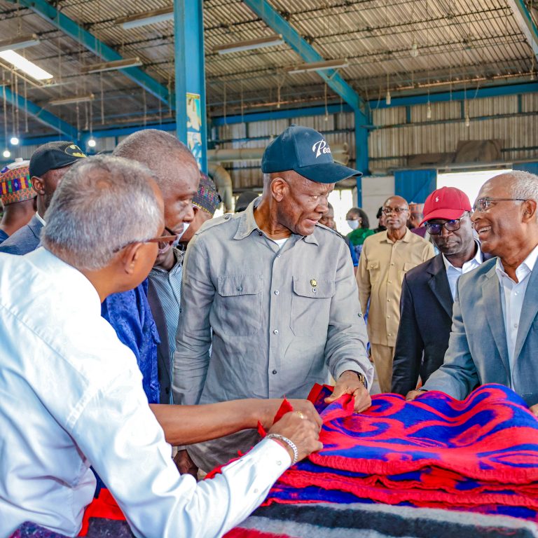 THE MINISTER OF STATE FOR INDUSTRY, SEN. JOHN ENOH ON STRATEGIC TOUR OF KEY INDUSTRY SITES IN KADUNA STATE.